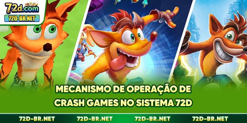 Mecanismo de operação de Crash games no sistema 72D